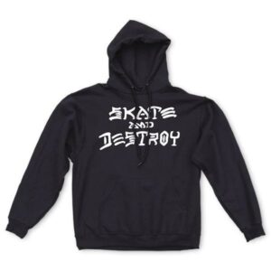 thrasher skate and destroy hoodie blk m
