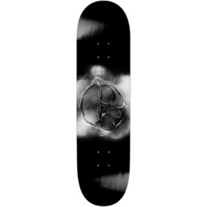 polar skate co team stroke logo skateboard deck black 8.25