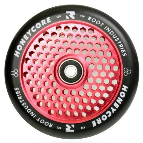 root industries honeycore scooter wheels 110mm black/red root industries honeycore scooter wheels 110mm black/red